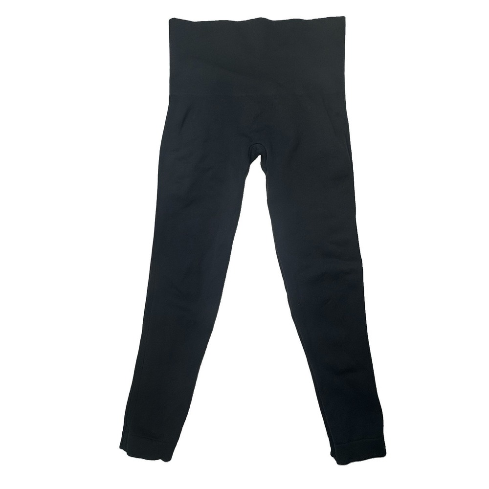 Spanx Women's Medium Black High Waisted Shaping Leggings Seamless Stretch